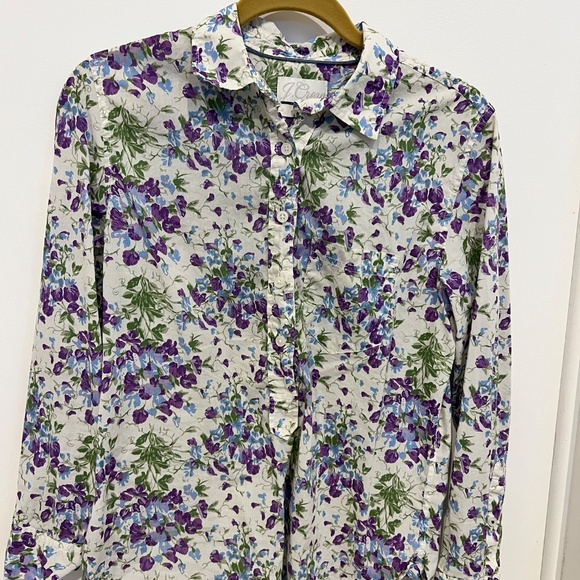 J.Crew Classic-fit popover in Liberty® Sweet Pea Bouquet - Size 2 - Picture 2 of 2